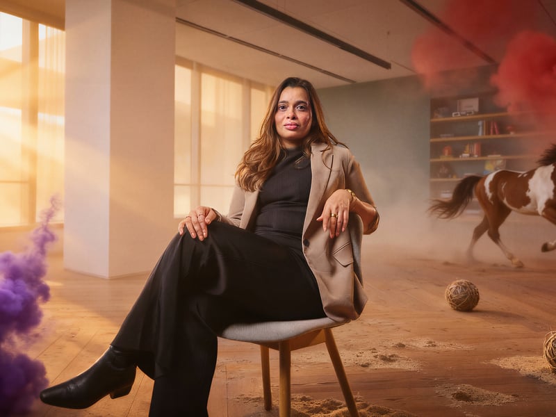 a person sitting on a chair