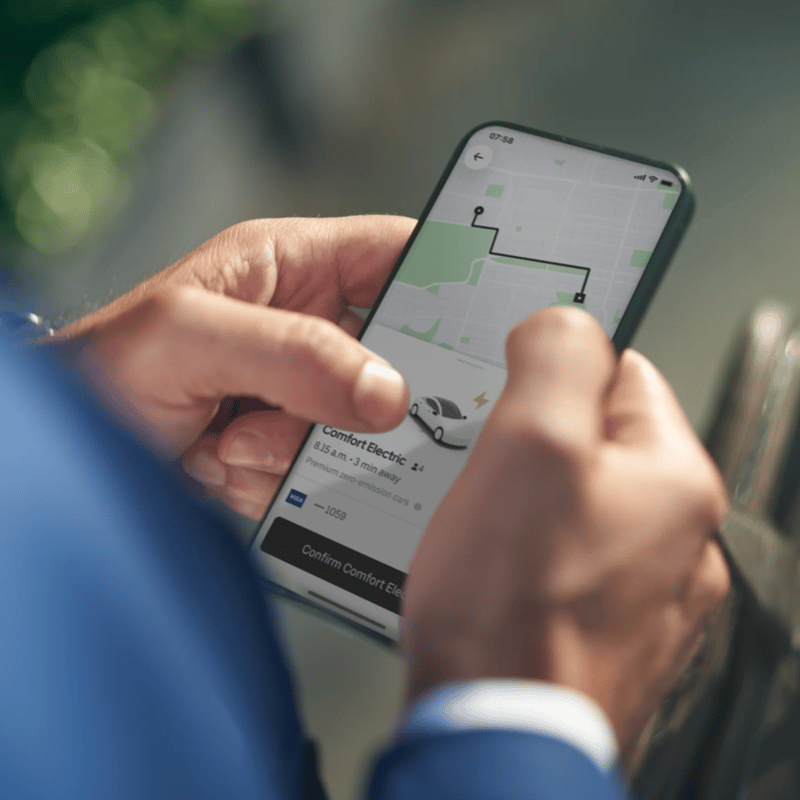 a person holding a phone