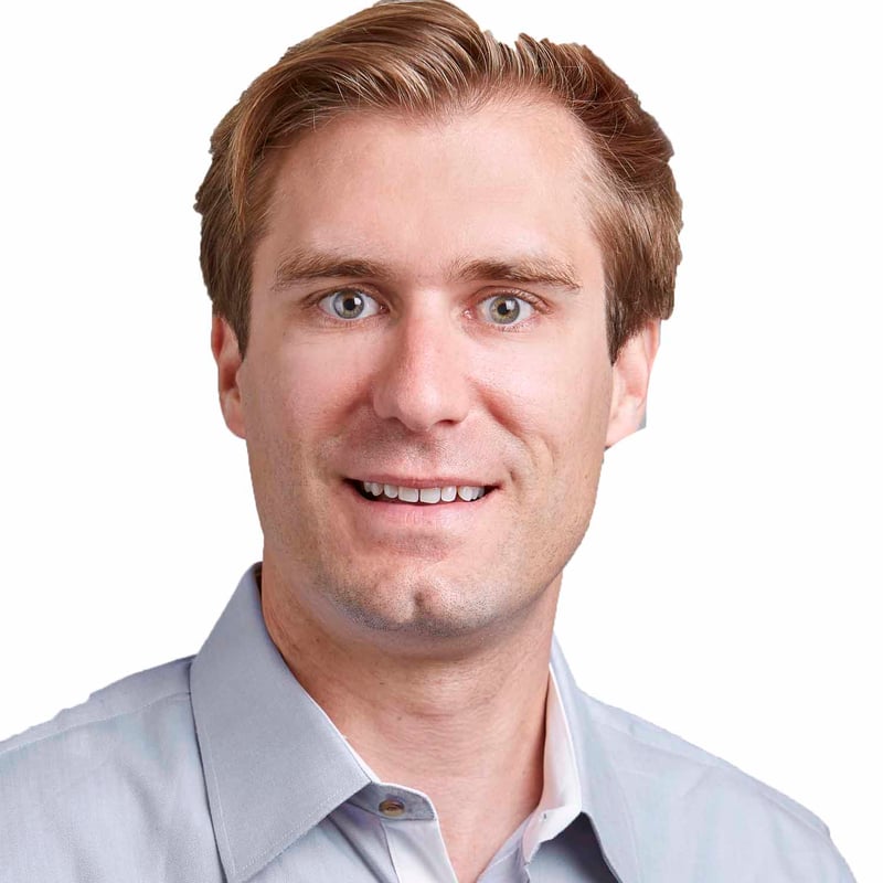 a person in a blue shirt