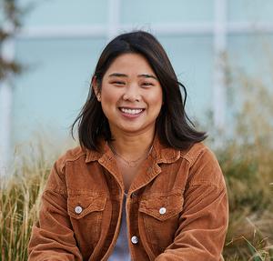 a person smiling at camera