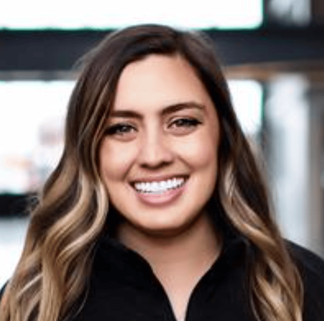a person smiling at camera