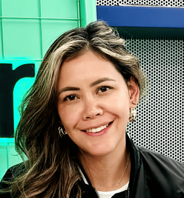 a person smiling at the camera