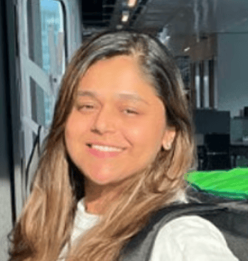 a person smiling at the camera
